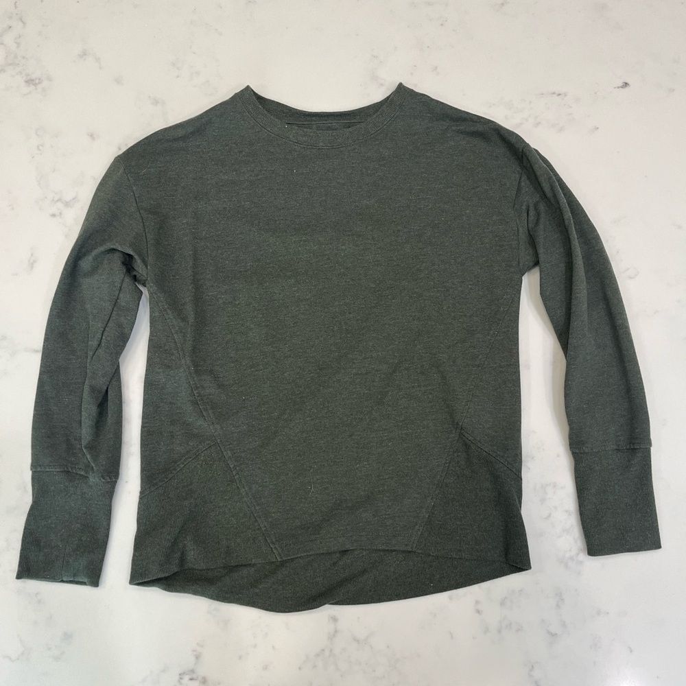 All in motion olive green pullover- small
